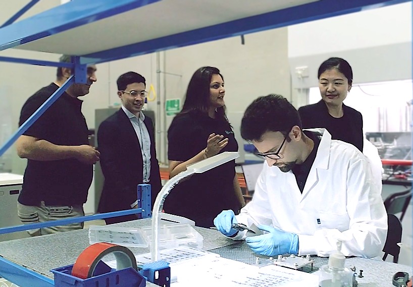 Invest Victoria investment managers tour SunGreenH2 electrolyser lab in Melbourne