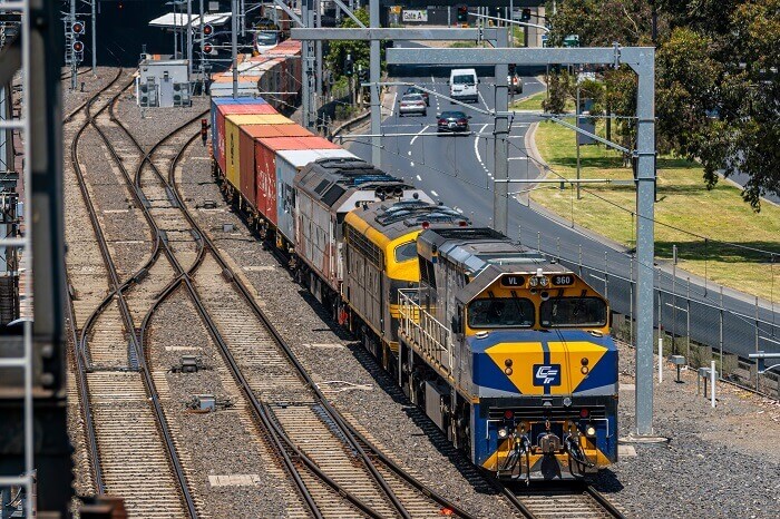 Double VL Class locomotive, VL356+VL360 Melbourne Victoria Australia