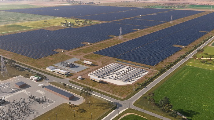 graphic of the $370 million State Electricity Commission’s Renewable Energy Park in Horsham, Victoria, Australia