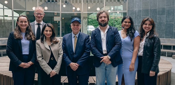 FEVER and Invest Victoria staff at the announcement that FEVER is expanding in Melbourne