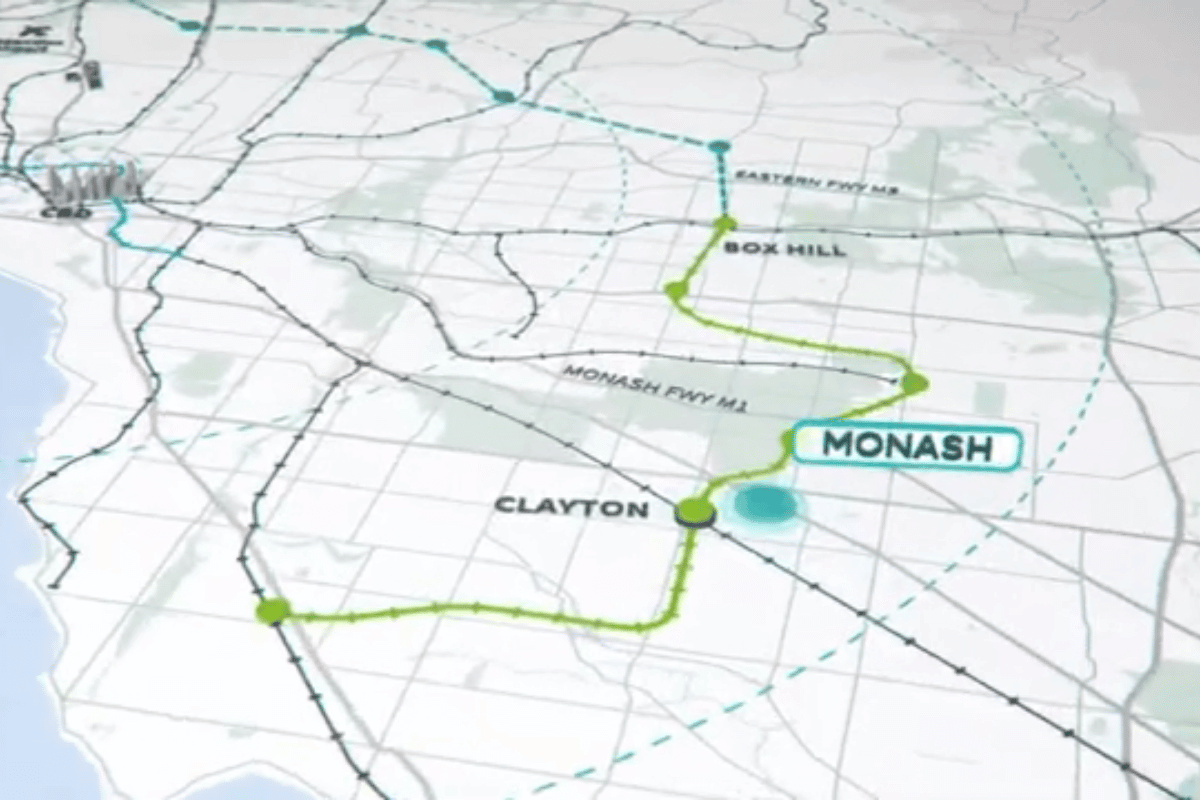 A map of Monash Precinct